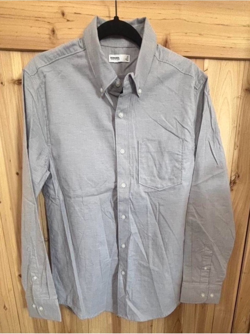 Kohl's Men's Gray Button-Down Oxford Shirt